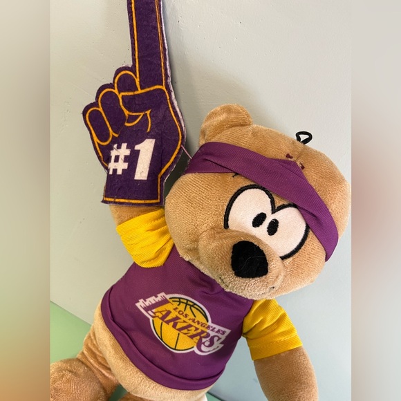 NBA 2018 Los Angeles Lakers Teddy Bear, Basketball Teddy Bear, kid sport plush - Picture 6 of 8